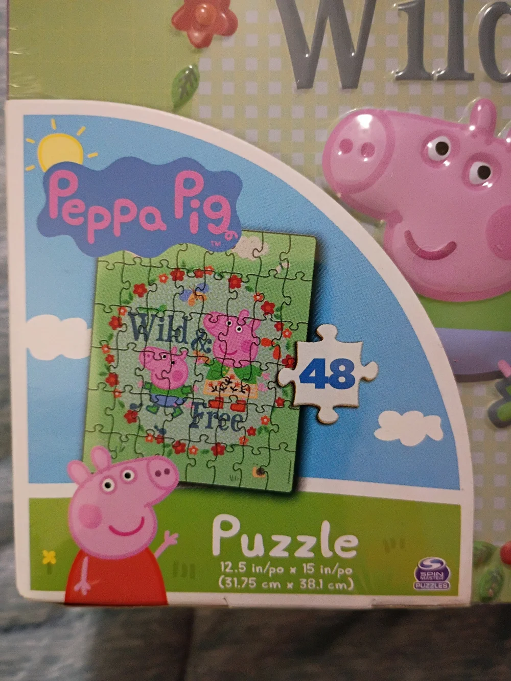 Peppa Pig Puzzle - Pink & Green Floral 'Wild & Free'